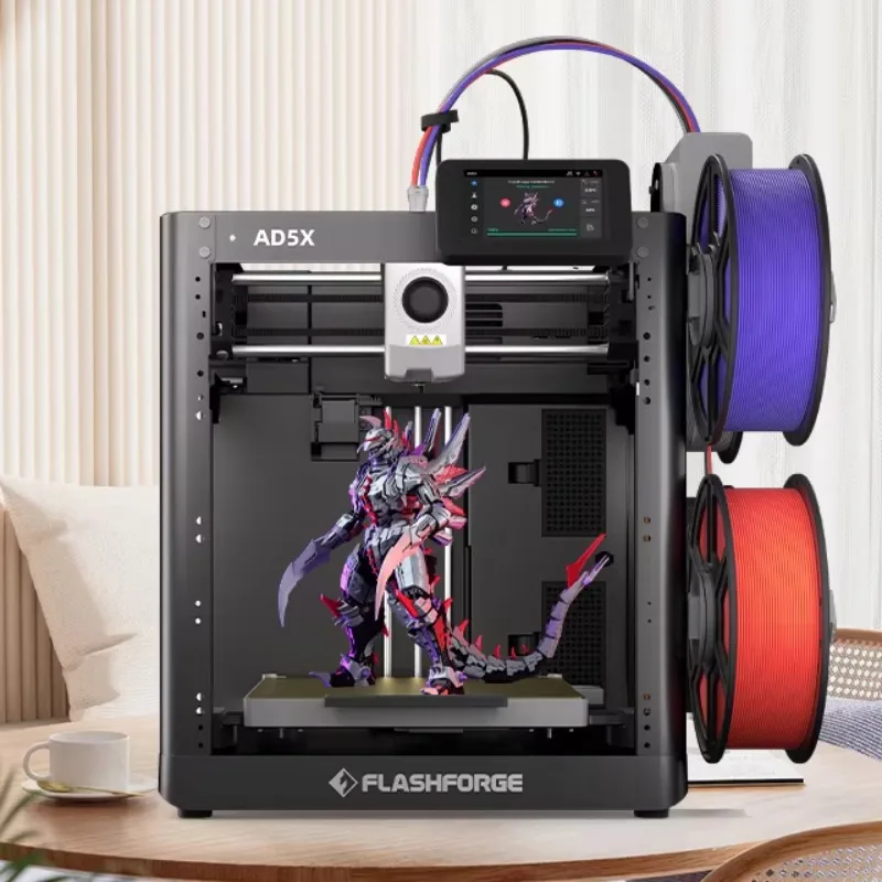 Flashforge AD5X USB Automatic Multi-Color 3D Printer with Heated Bed 1-Year Warranty for Home Prototyping Lab PLA
