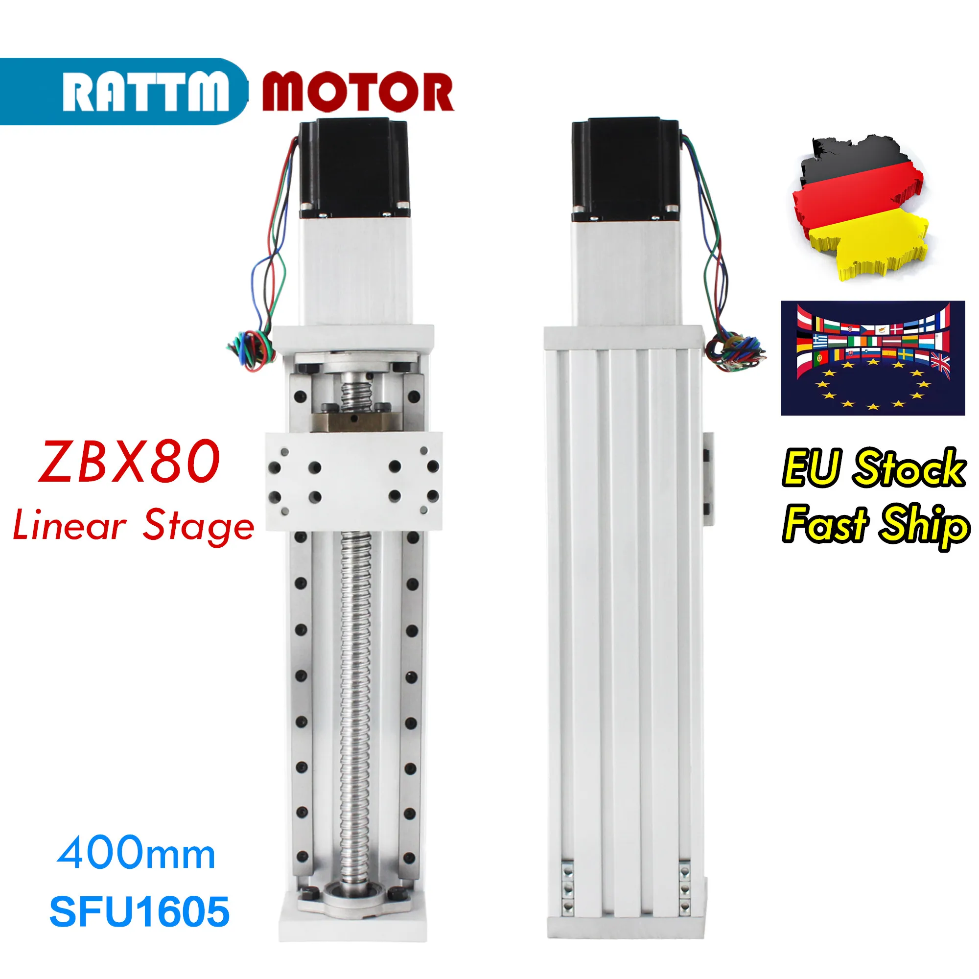 atuador de movimento linear de palco cnc mesa deslizante transversal motor deslizante nema23 eixos x y e z zbx80 100 mm 200 mm 300 mm 600 mm 01