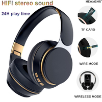 HiFi 9D Bass Stereo Wireless Headsets Foldable Bluetooth Earphones Noise Reduction Sports Headsets With HD Mic Gaming Headphones