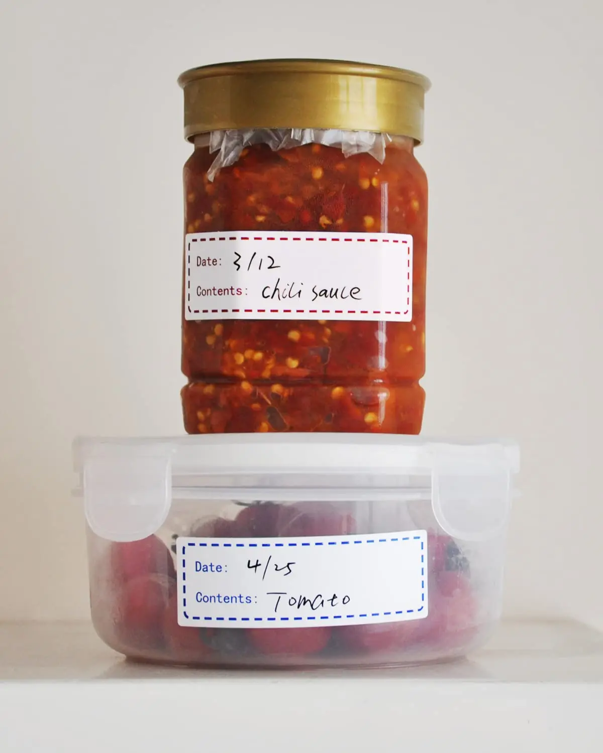 125pcs Removable Freezer Labels, 1 x 3 Inch  Storage Stickers, Refrigerator Freezer Paper Label Easy Clean Leaves No Residue