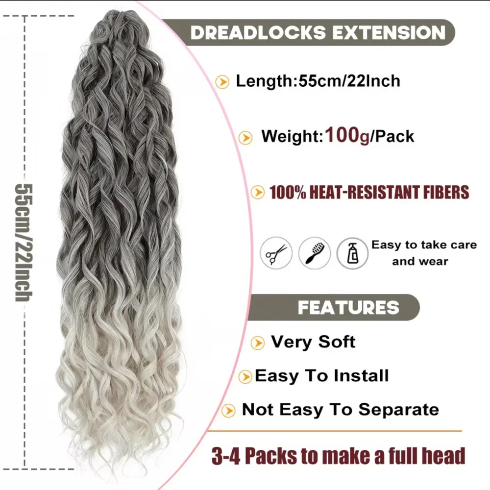 22-inch synthetisch twist gehaakt krullend haar Watergolf vlechthaar Ombre blond bruin Diepe golf vlechthaarverlenging