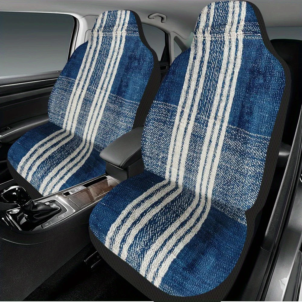 Set Of 2 Blue And W…