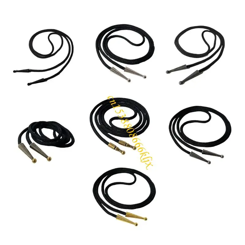 

Bolo Tie Craft Accessories Nylon Cord with Engraved Charm for Handmade Bolotie Neck Jewelry Making Kits Crafting Supply 066C