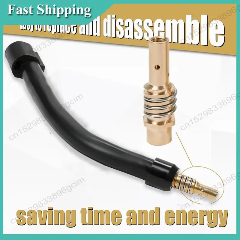 -BABQ flexibele Mig-lashals, flexibele Mig-verlenging, 030 inch M6 mondstukhouder diffuser en bescherming en toortshals voor MB15