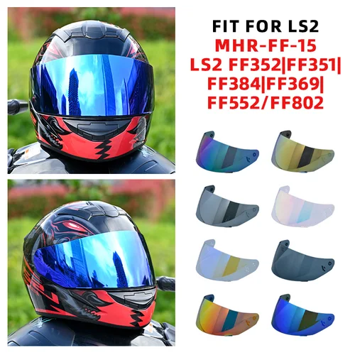 Para escudo de FF-MHR-50 para LS2 FF325 FF394 FF386 FF370 visera de casco Original para viseras de cristal de casco LS2
