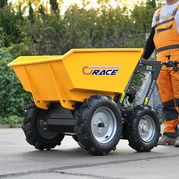 Picture 6: 1-2 Ton Diesel Powered Wheel Self-propelled Tipper Dumper Small Farm Construction Tipping Transport Car