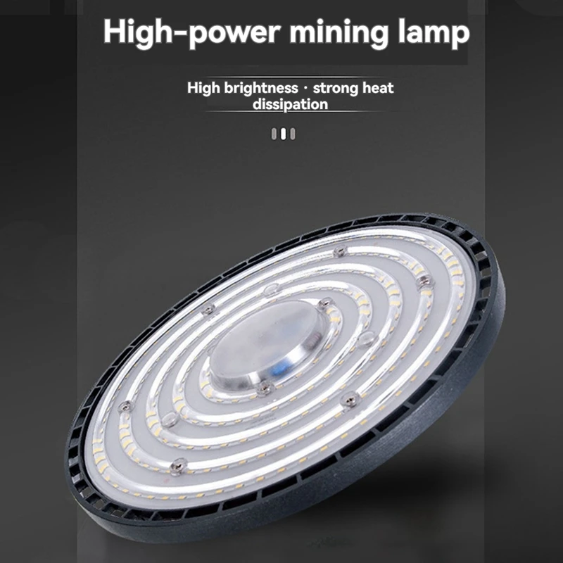 Luci ad alta baia a LED da 150 W AC175-265V Illuminazione a sospensione Mercato industriale Magazzino Garage Officina Luce Luce bianca