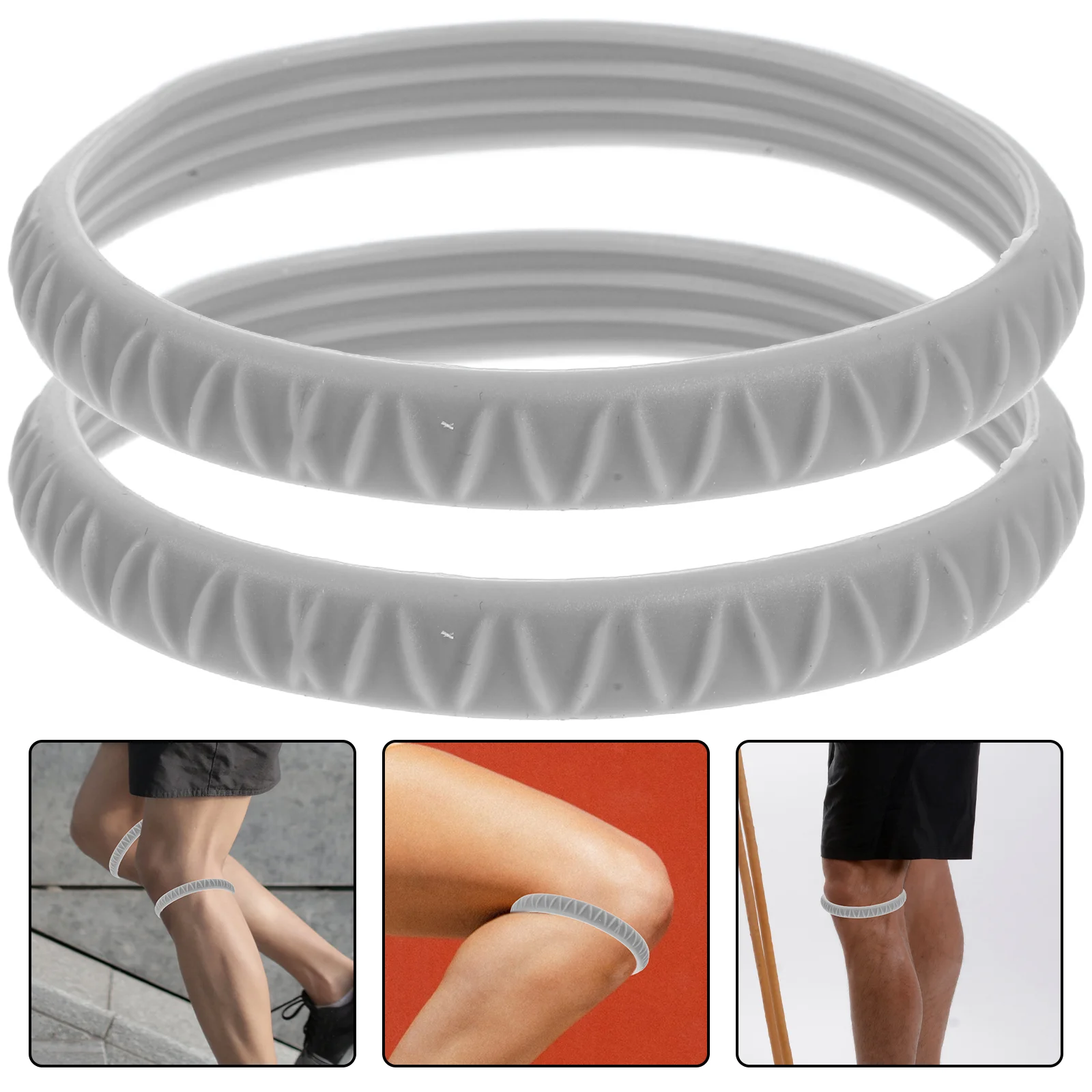 

2 Pcs Knee Resistance Band Wear-resistant Patella Strap Brace Fixed Elastic Belts Pad Supple Cover Wide Version Sports