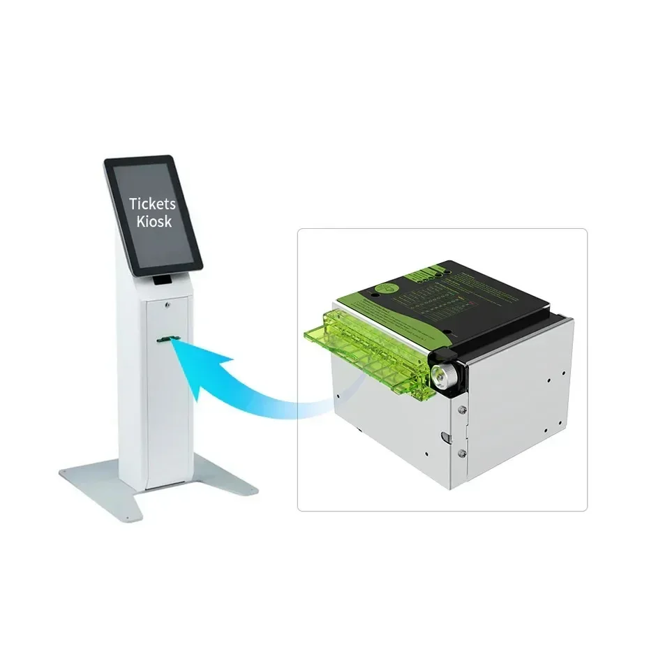 2026 New In stockKP-830 80mm Embedded Thermal Kiosk Printer | Boarding Pass & Coupon Ticket Printing | Compact Design | 24/7 Dut