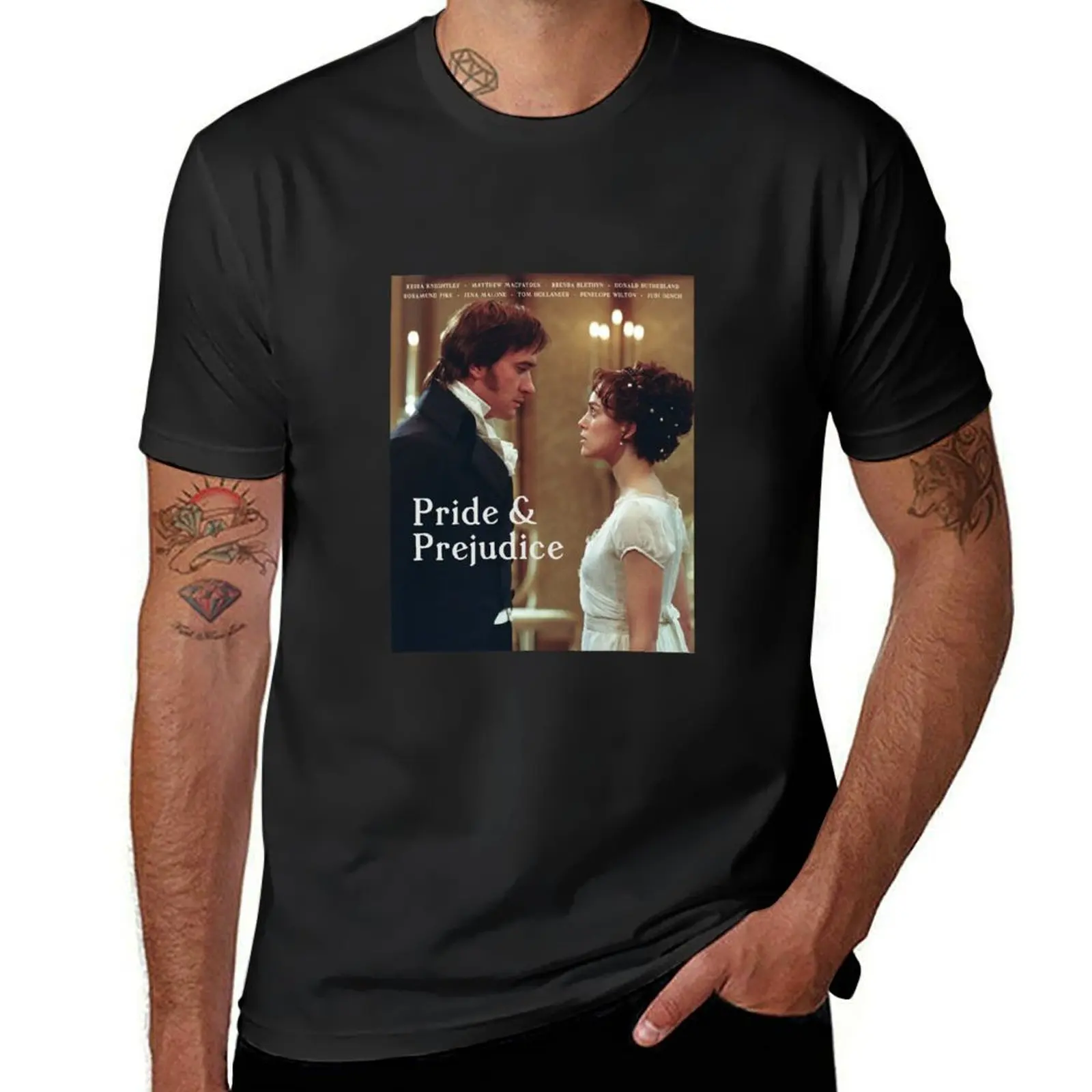 Pride & Prejudice Movie Poster T-Shirt customs design your own new edition mens workout shirts