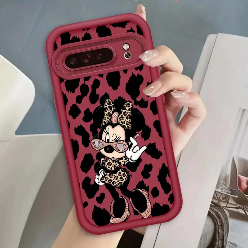 Mickey Minne Art Popular For Google Pixel 9 8A 8 7 7A Pro XL 5G Eye Ladder Phone Case Soft TPU Shockproof Cover