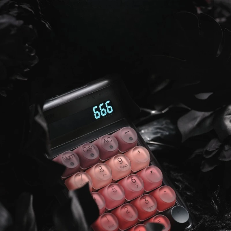 Lipstick wireless Bluetooth mechanical numeric keypad, high-value computer external calculator for girls