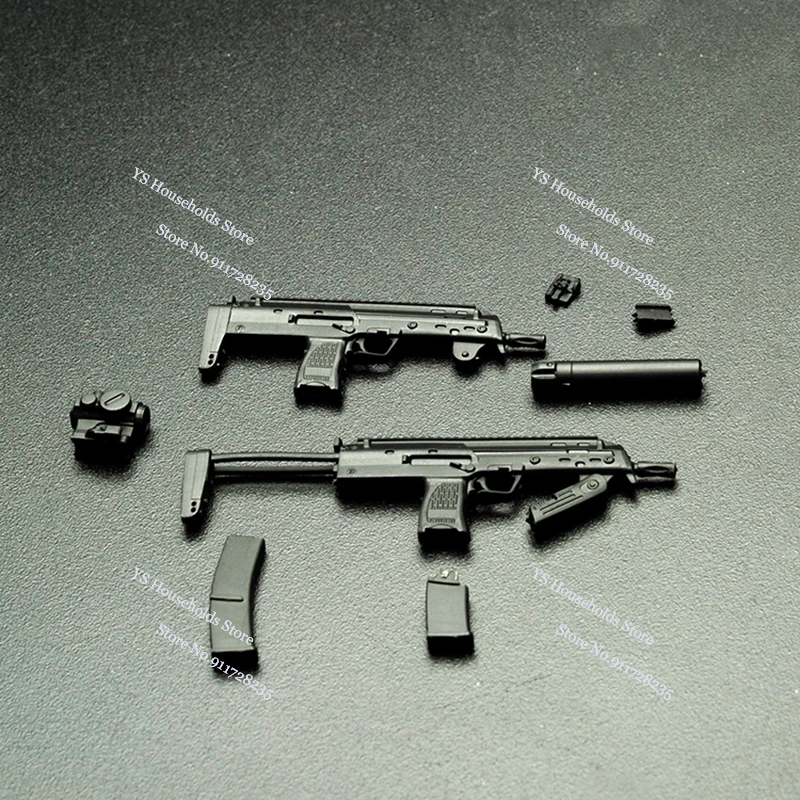 2 Colors P7 Fit MEZCO 1/12  Static Mini Model Gun Toys Simualtion Special Forces Soldier Scene Accessory  Fit 6