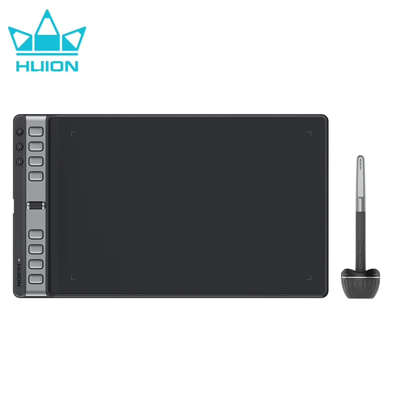 Huion Inspiroy 2 L 10.5 x 6.56 Inch Graphics Tablet Drawing H1061P PenTech3.0 Digital Stylus PW110 with Scroller 3 Group Keys