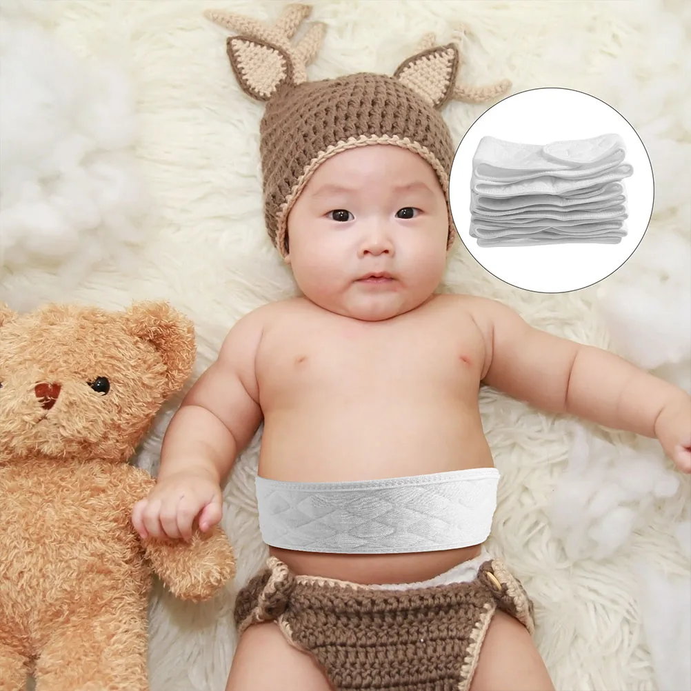 

6pcs Umbilical Belts Cotton Infant Navel Reusable Newborn Abdominal Binders Belly Support Protection