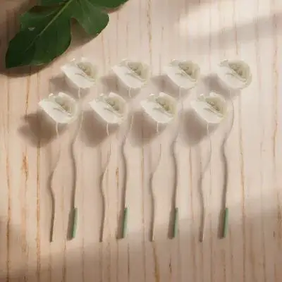 

8Pcs Flower Rattans Aromatherapy Accessories Diffuser Sticks for Essential Oils Liquid Perfume Jars Indoor Decoration Use