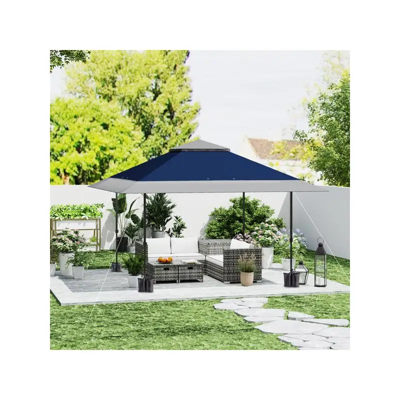 

Портативная всплывающая палатка с навесом, простой набор уличного укрытия для мероприятий, кемпинга и пикников, водонепроницаемость и устойчивость к ультрафиолетовому излучению, идеально подходит