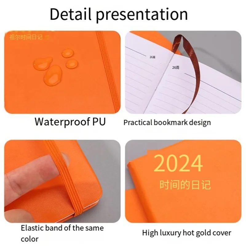 2024 Pocket Planner Calendar 2024 , Weekly Monthly Planner With Pocket, Elastic Closure, Note Pages, Monthly Tabs Durable Black