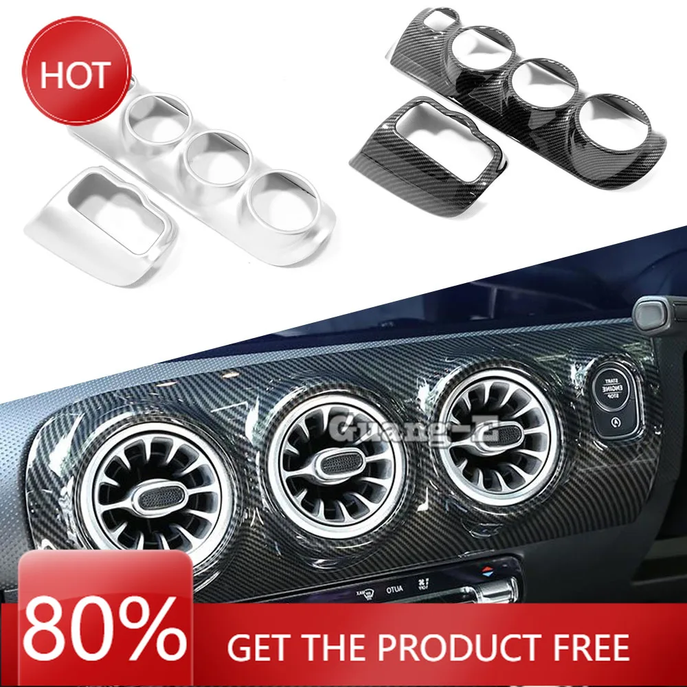 

Горячие чехлы на руль для Mercedes Benz A Class W177 A180 A200 A250 2019 2020 2021 2022 2023, отделка внутри переключателя кондиционера