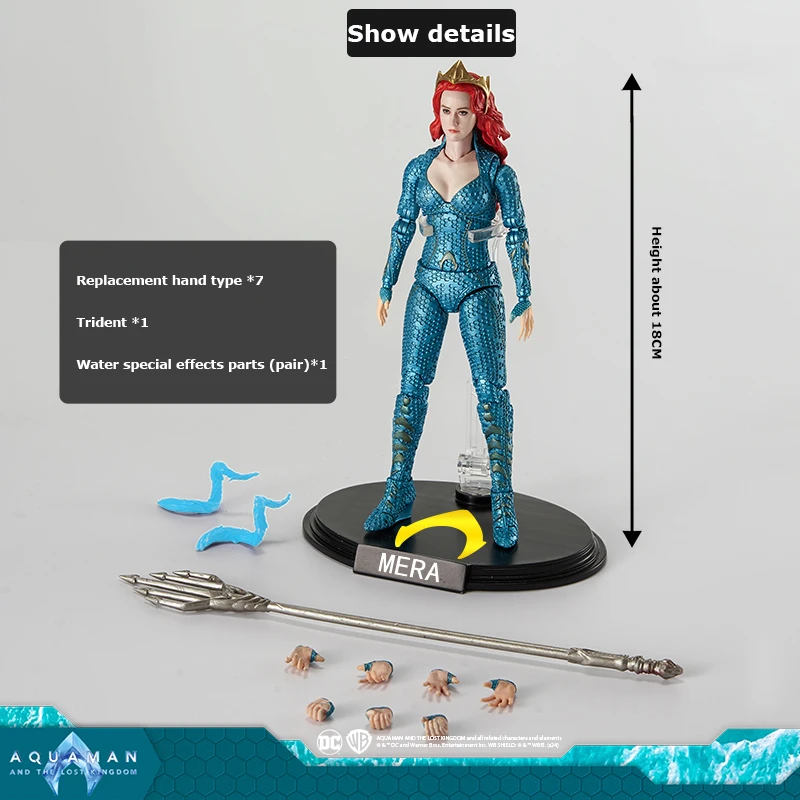 ألعاب Fondjoy DC Mera موديل 1/9 مجسم شخصية Aquaman and the Lost Kingdomrole نموذج عمل ألعاب قابلة للجمع متوفرة هدايا للأولاد