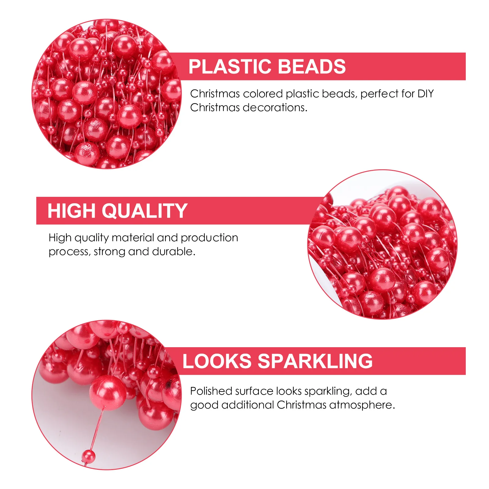 

Christmas Decoration Beads Chain Stage Photo Prop Add Glamour to Your Event Plastic Beads Chain Stage Photo Prop