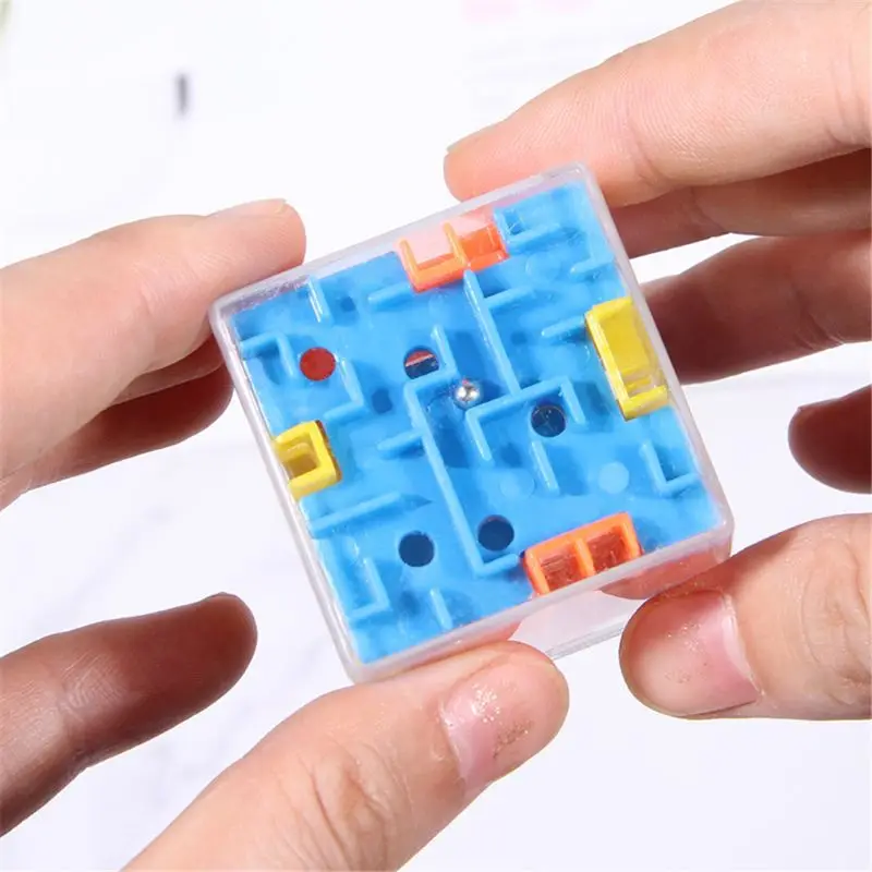 Q0KB 1.6x1.6x1.6in Children's Simulation for Play  Maze Cube Portable Maze