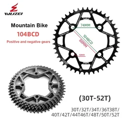 WUZEI 104 BCD 104BCD Bicycle Chainring 30T 32T 34T 36T 38T 40T 44T 42T 46T 48T 50T 52T Crown MTB   Road Bicycle Accessories