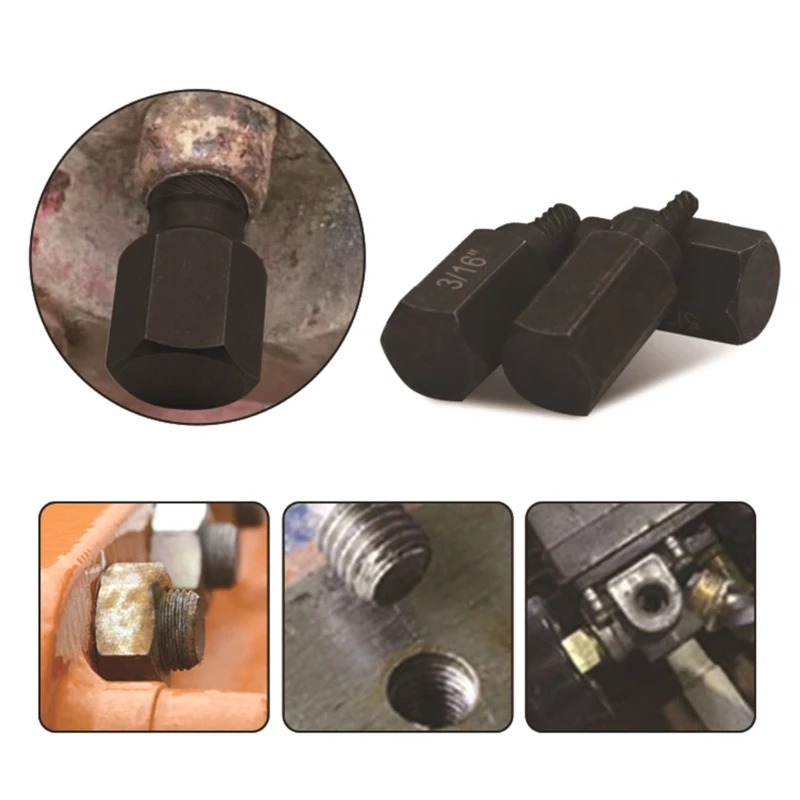 652F High Quality Screw Extractor Set for Removing Tricky, Stripped. Damaged, Broken Screws, Bolts Screw Extractor Tools