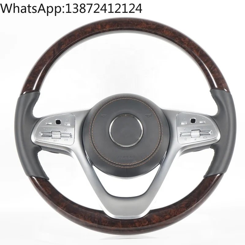 

C217 W211 W212 W221 W222 S63 C63 GLA45 C43 SLC for Mercedes-Benz AMG W204 W205 CLA GLA 45 Class Carbon Fiber Steering Wheel