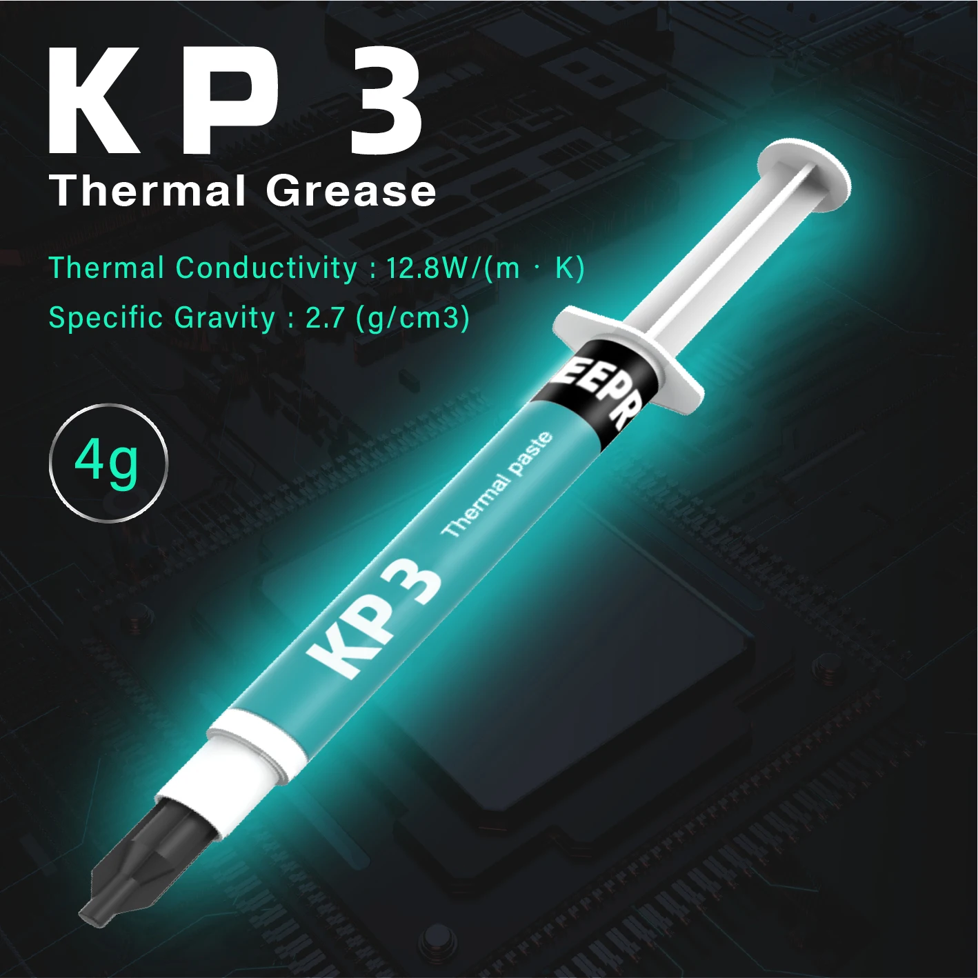Thermal Grease 4g 8.5W/m‑k High‑Performance Non‑Conductive CPU GPU Thermal Paste For Game PC Laptop Heatsink With Scraper