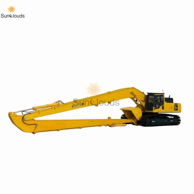 For KOMATSU PC450LC-8 extended arm excavator engineering vehicle simulation Hitachi alloy model 1:50 scale
