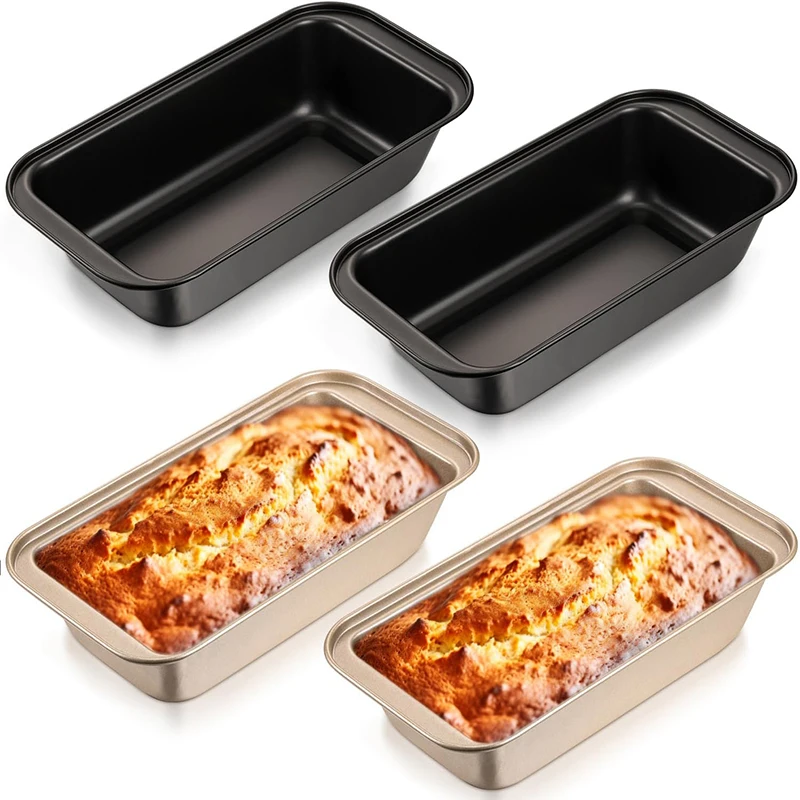 1 Piece Rectangle Loaf Pan Nonstick Carbon Steel Baking Bread Pan Kitchen Baking Tin Oblong Bread and Meat Bakeware YY121