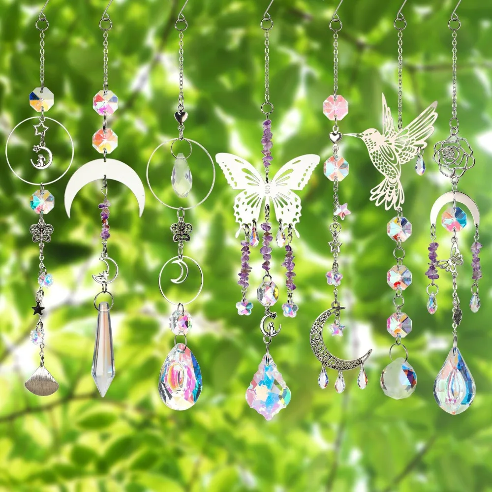 

400Pcs New Crystal Sun Catcher Arts Colorful DIY Crystal Suncatcher Crafts Kit Suncatchers DIY Making Supplies Home Decor