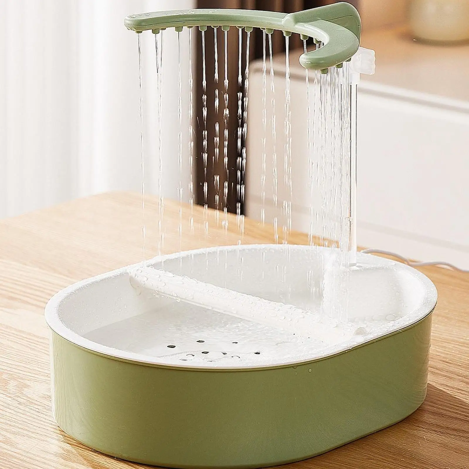 Automatic Parrot Bathtub Bird Bath Container Quiet Setup Cage Shower for Cockatiel Lovebird Budgie