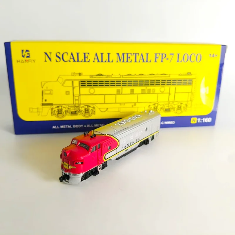

1:160 N Scale HF American FP-7 locomotive Train Alloy Model Collection Souvenir Display Ornament Boy Hobby Holiday Gift ﻿