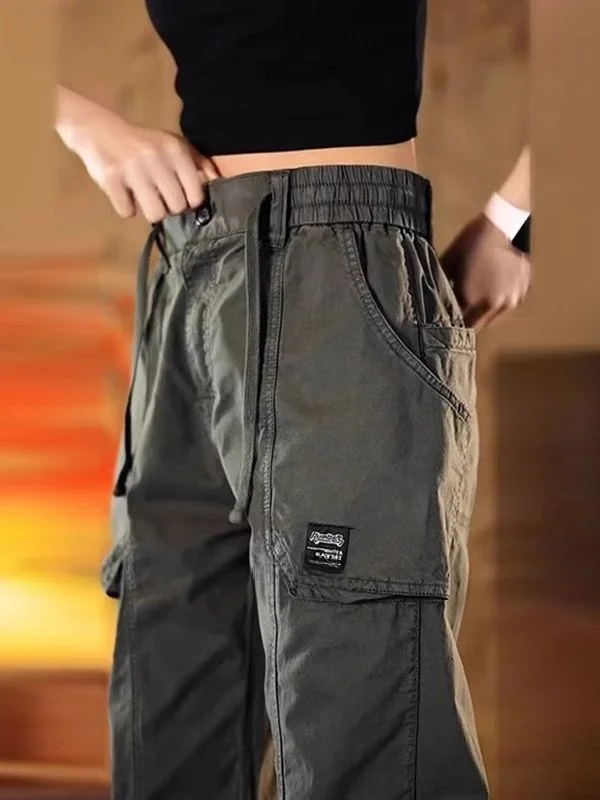 Nuovi pantaloni Harem casual da uomo 2025 Pantaloni larghi da lavoro per arrampicata in montagna Primavera Autunno Resistente all'usura Non affondamenti