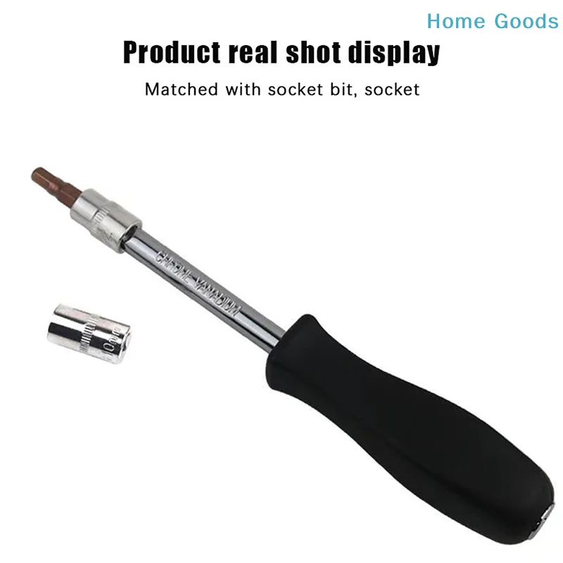 preferred150 MM 1/4-Inch Female Square Drive Handle Socket Wrench For Small Flying Ratchet Wrenches Slide Rod AD Connectors