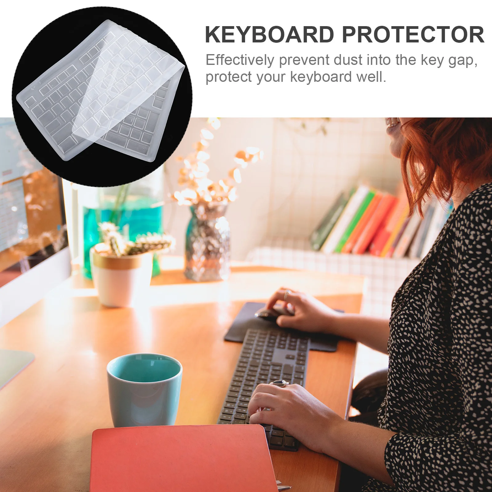 

2 PCS Keyboard Cover Silicone Protector Skin for Durable Premium White Practical