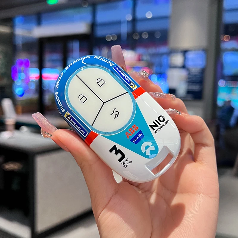 

New 2025 Key Fob Cover - Racing Design Premium Protective Case For NIO ES6/ET5/EC6/ET5T/ES8/ET9