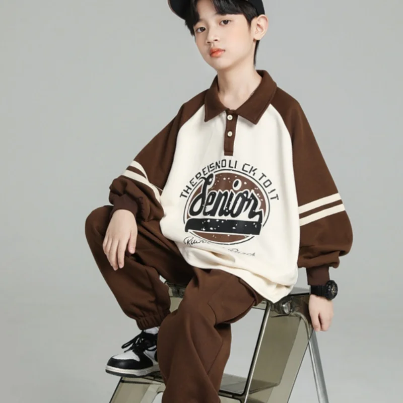 

Boys Sweatshirts +Pants Kids Suits Cotton 2PCS/Set 219Elegant Spring Autumn Cotton Sport Teenagers Children Clothing