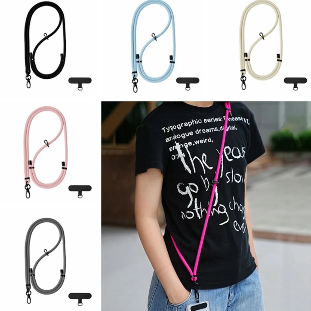 

Adjustable Mobile Phone Lanyard Hanging Rope Detachable Crossbody Phone Strap Long Anti Lost Phone Neck Straps Lanyard Patch