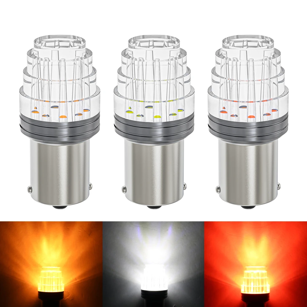 1× led 12v 1156 ba15s p21w signal lamp 1157 bay15d p21/5w parking lights car bulbs led ba9s s25 led reversing light brake lamp