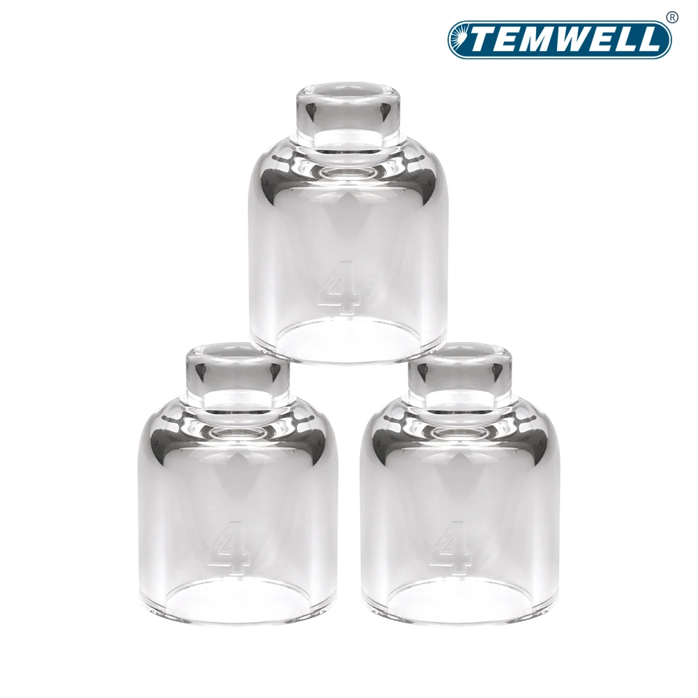 TEMWELL TIG Welding Torch Stubby Gas Lens #4 #5 #6 #7 #8 #10 #12 Glass Set For WP17 WP18 WP26 Is Easy To Assemble And Use