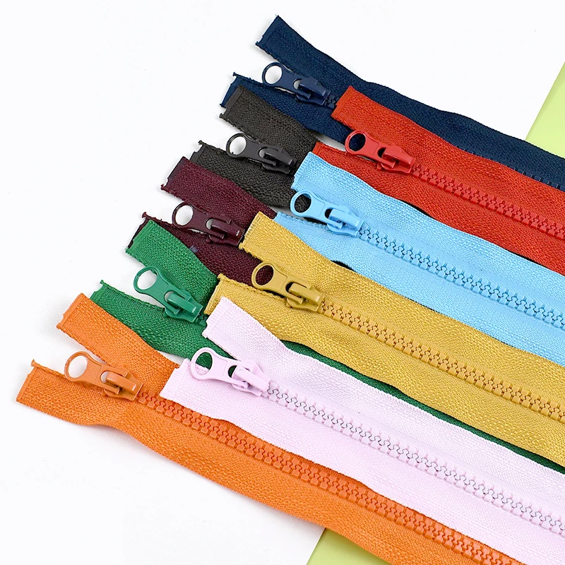 

3pcs 5# 40-120cm Colored Resin Zipper Jacket Backpack Auto Lock Decorative Zippers Garment Zip Repair Kit DIY Sewing Accessories