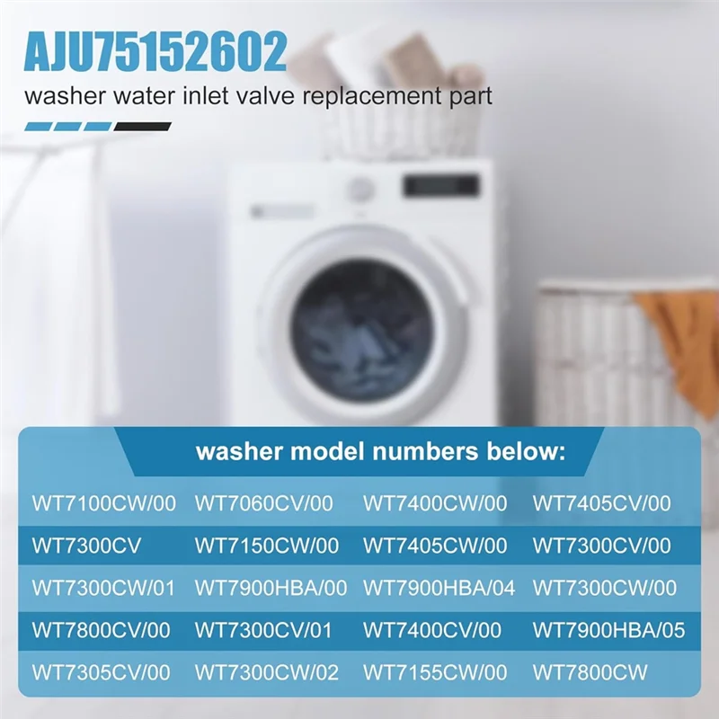 【Популярный】AJU75152602 Впускной клапан воды для шайбы заменяет 5221EA1008S 4873914 AP6335382 PS12580369 EAP12580369 DC12V