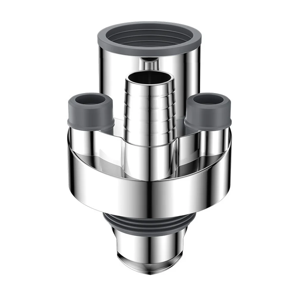 Triple Outlet ABS Drain Pipe with Silicone and Internal Seals for Scent Prevention and Pest Control in Kitchen Plumbing