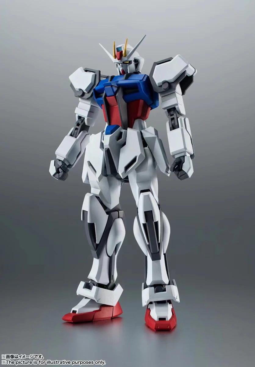 BANDAI In Stock Original THE ROBOT SPIRITS MS SEED Strike Gundam Anime Figures Action Model Toys