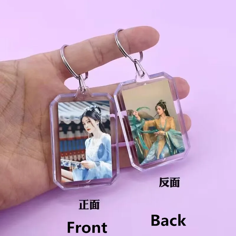 Luo Yunxi Bai Lu Cute Keychain Till The End Of The Moon Cosplay Acrylic Stand Figure Desk Decor Cartoon Bag Pendant Jewelry Gift