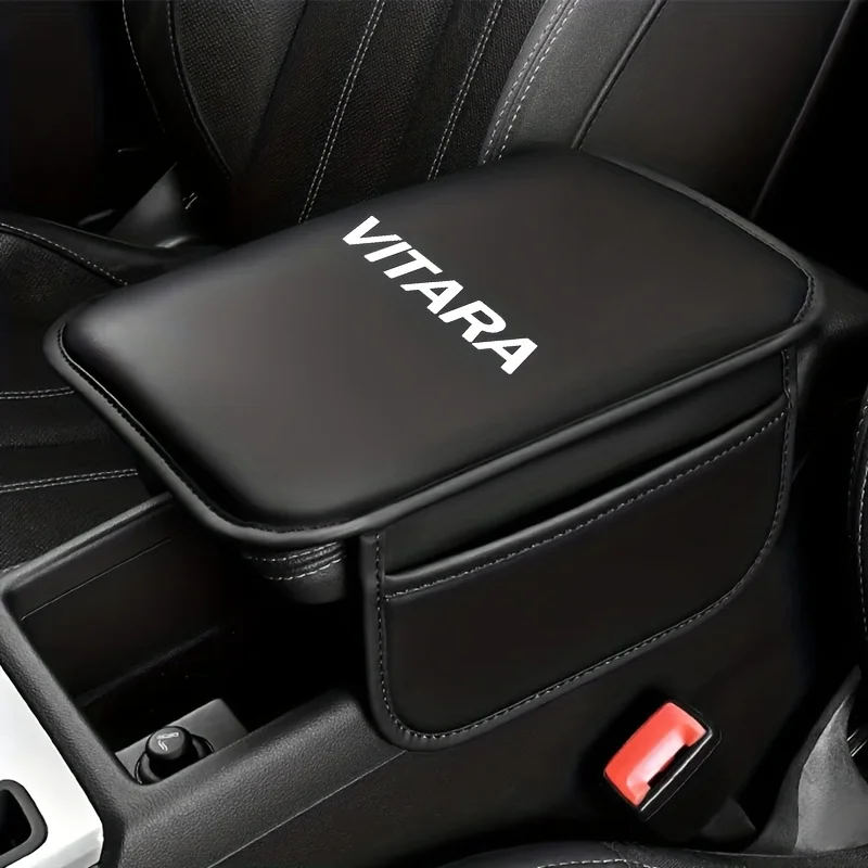 Durable Armrest Pads For Suzuki Vitara Car Center Console Pads Height-Increasing Armrest Box With Storage Pockets