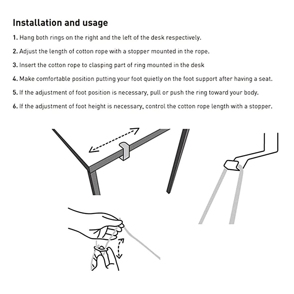 Portable Foot Hammock Lazy Casual Desk Rest Foot Put Feet Swing Footrest Outdoor Rest Office Tables Leisure Home Garden Camping